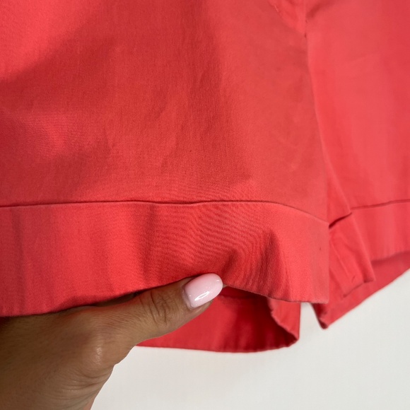 Express Editor Coral Red Cotton Blend Shorts Size 6 - Picture 4 of 7